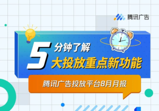 【8月腾讯广告产品月报】投放平台月报来袭，5分钟了解大投放8月重点新功能