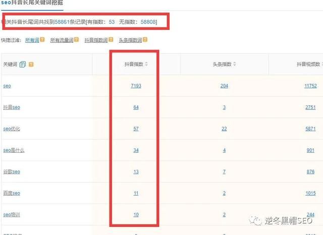 逆冬：通过抖音SEO获取精准流量（实战篇）