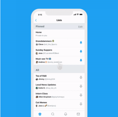 置顶Twitter列表的品牌化玩法